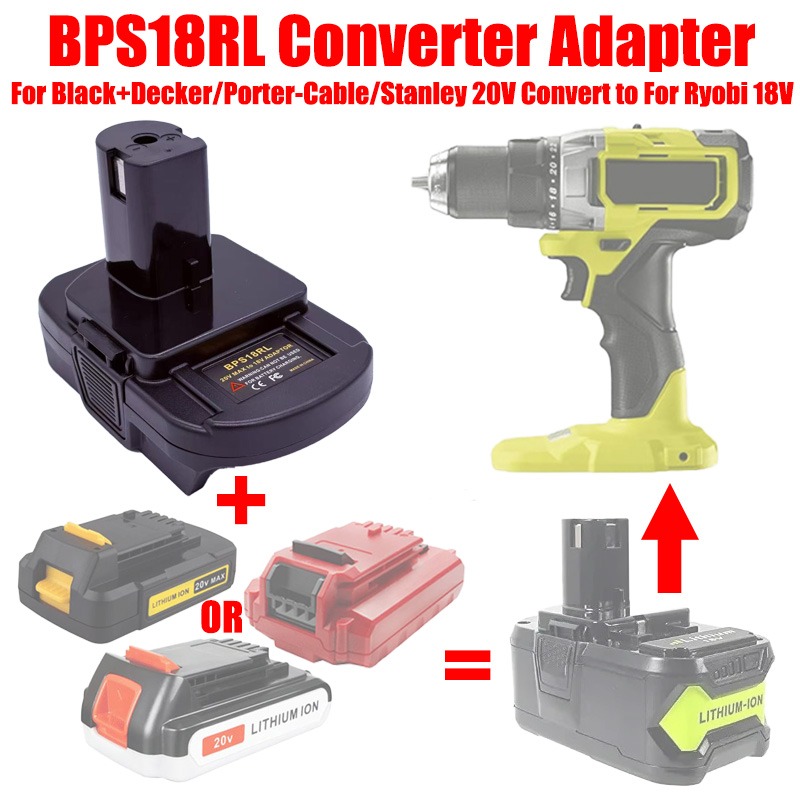 Black+Decker Tool Cordless - ALASICKA Pil Adaptörü BPS18RL Black+Decker/Porter-Cable/Stanley 20V