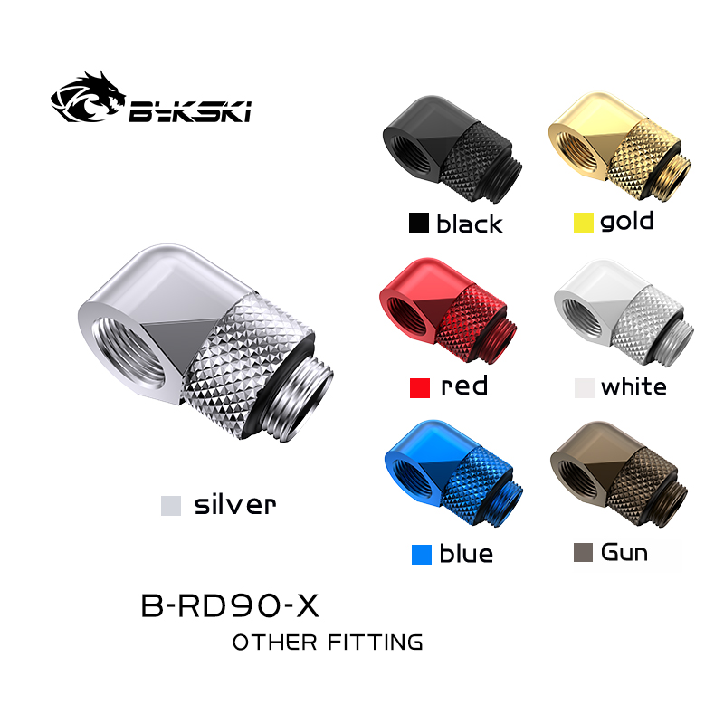 Compression Fitting Brass - Bykski B-RD90-X 90 Derece Pirinç Döner