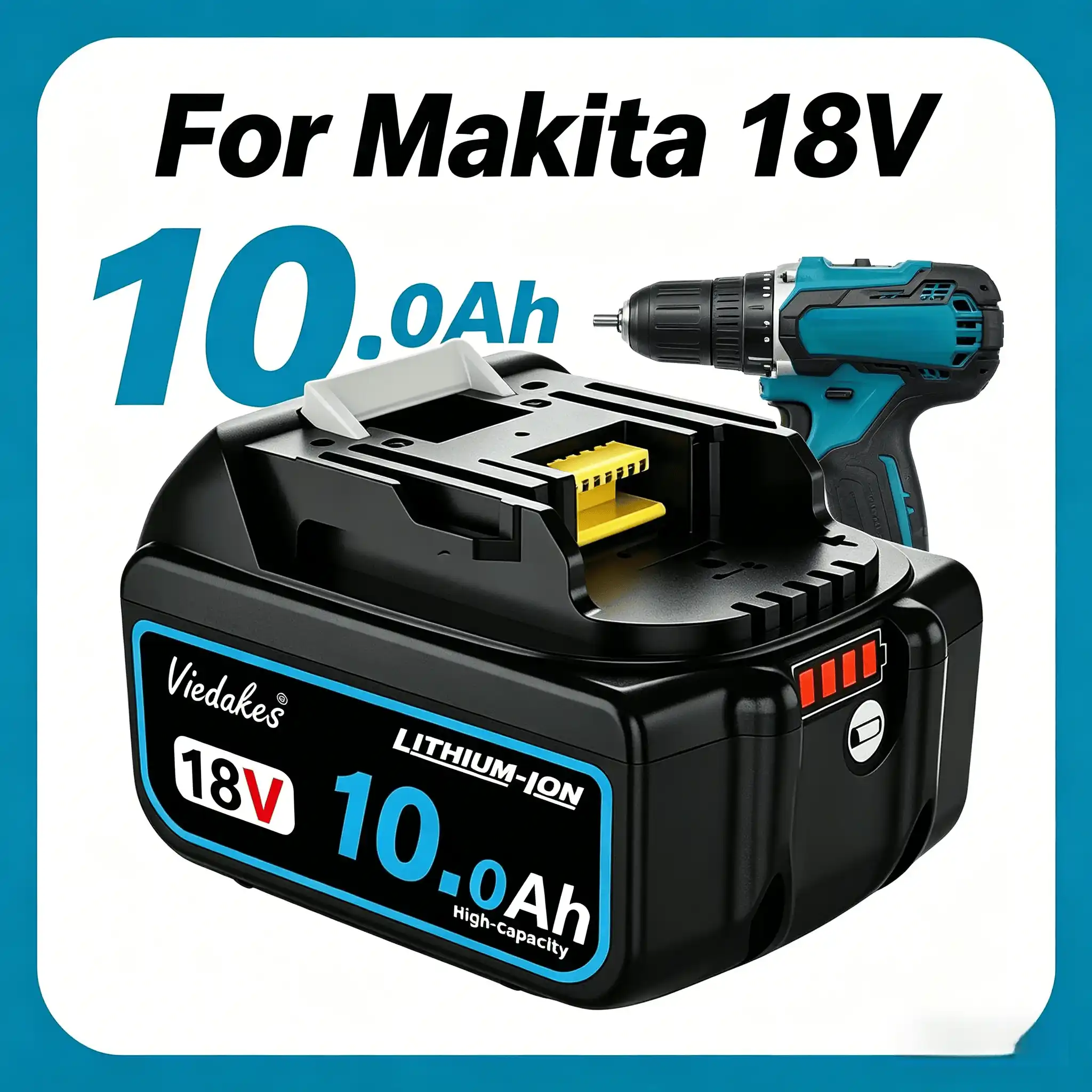 Makita Drill Ddf484 - Makita 18V pil için 12.0Ah lityum