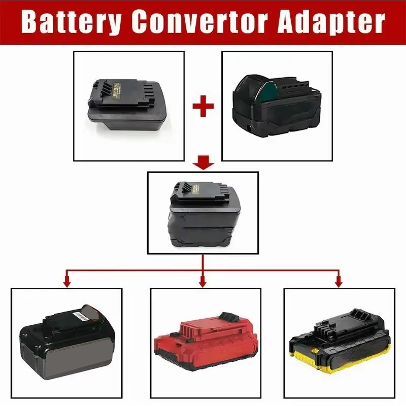 Black+Decker Tool 20V Max - Milwaukee M&18 için Pil Adaptörü 18V
