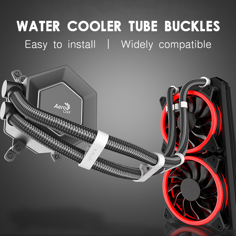 Plastic Pipe Clip - Jumpeak Evrensel Bilgisayar su soğutucu Boru