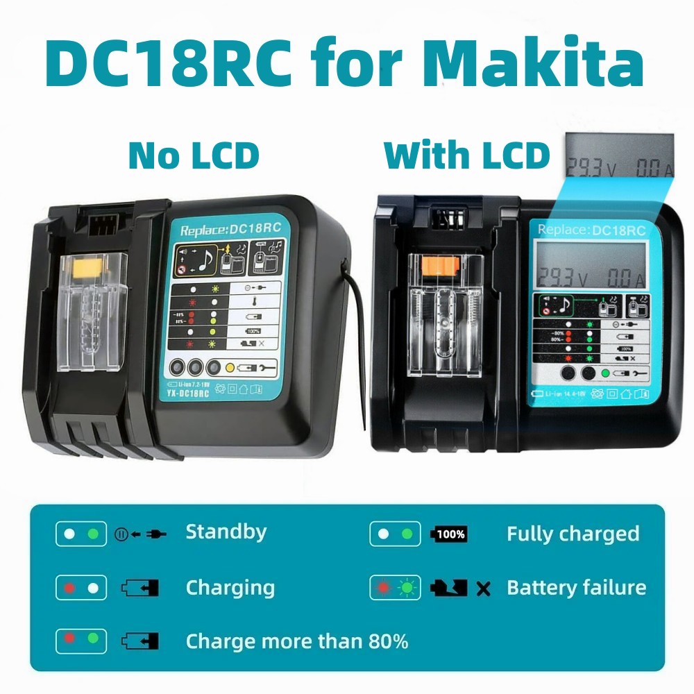 Makita Drill Hp1640 - DC18RC Li-ion Pil 3A Şarj Cihazı