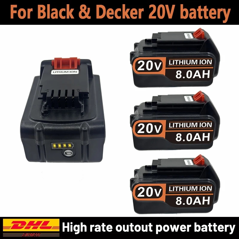 Black+Decker Tool 20V Max - 18V 3.0Ah 4.0Ah BL2018 Black &