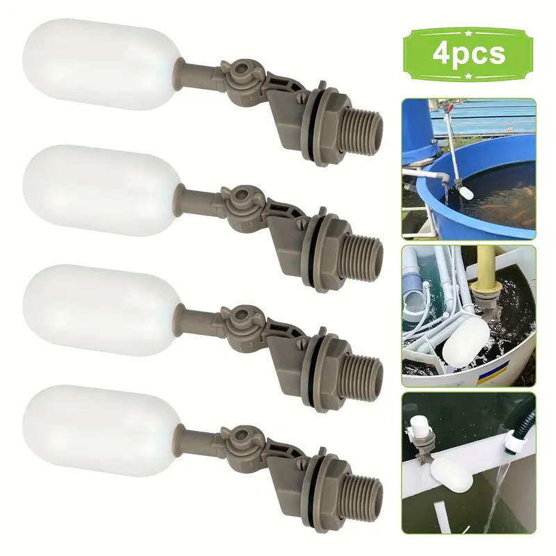 Float Ball Valve - 4 adet çiftlik sığır plastik su