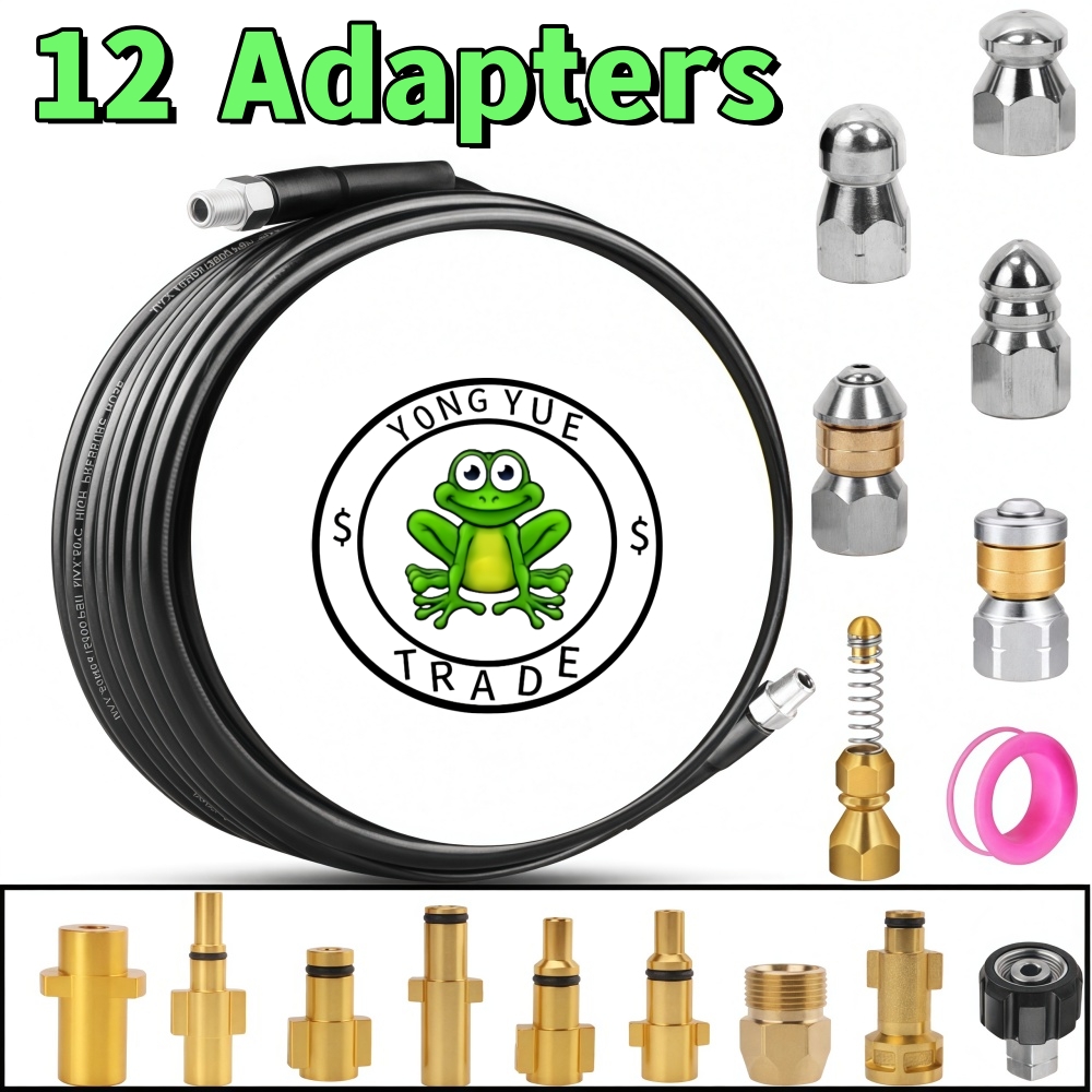 Drain Pipe Clip - 5 ~ 50m Basınçlı Yıkayıcı Kanalizasyon