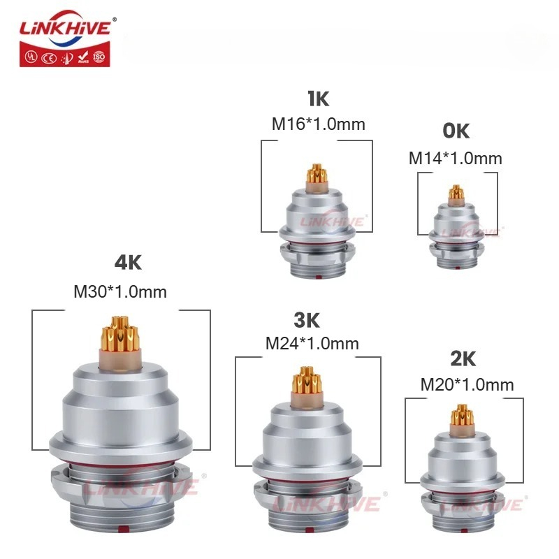 Push Fit Connector - İtme Çekme Konektörü LEMO EEG Soket/Dikiz
