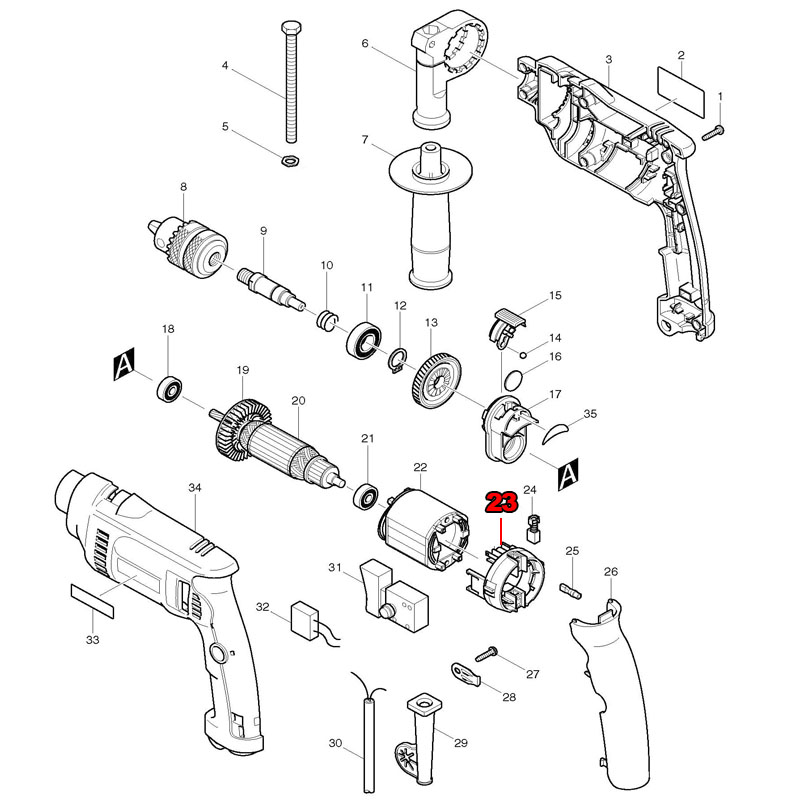 Fırça Tutucu Makita HP 1620 HP - Makita Drill Hp1640 incelemesi ve fiyatı