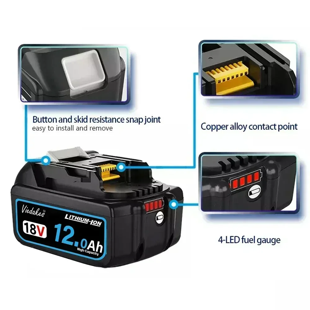 Makita 18V pil için 12.0Ah lit - Makita Drill Ddf484 incelemesi ve fiyatı