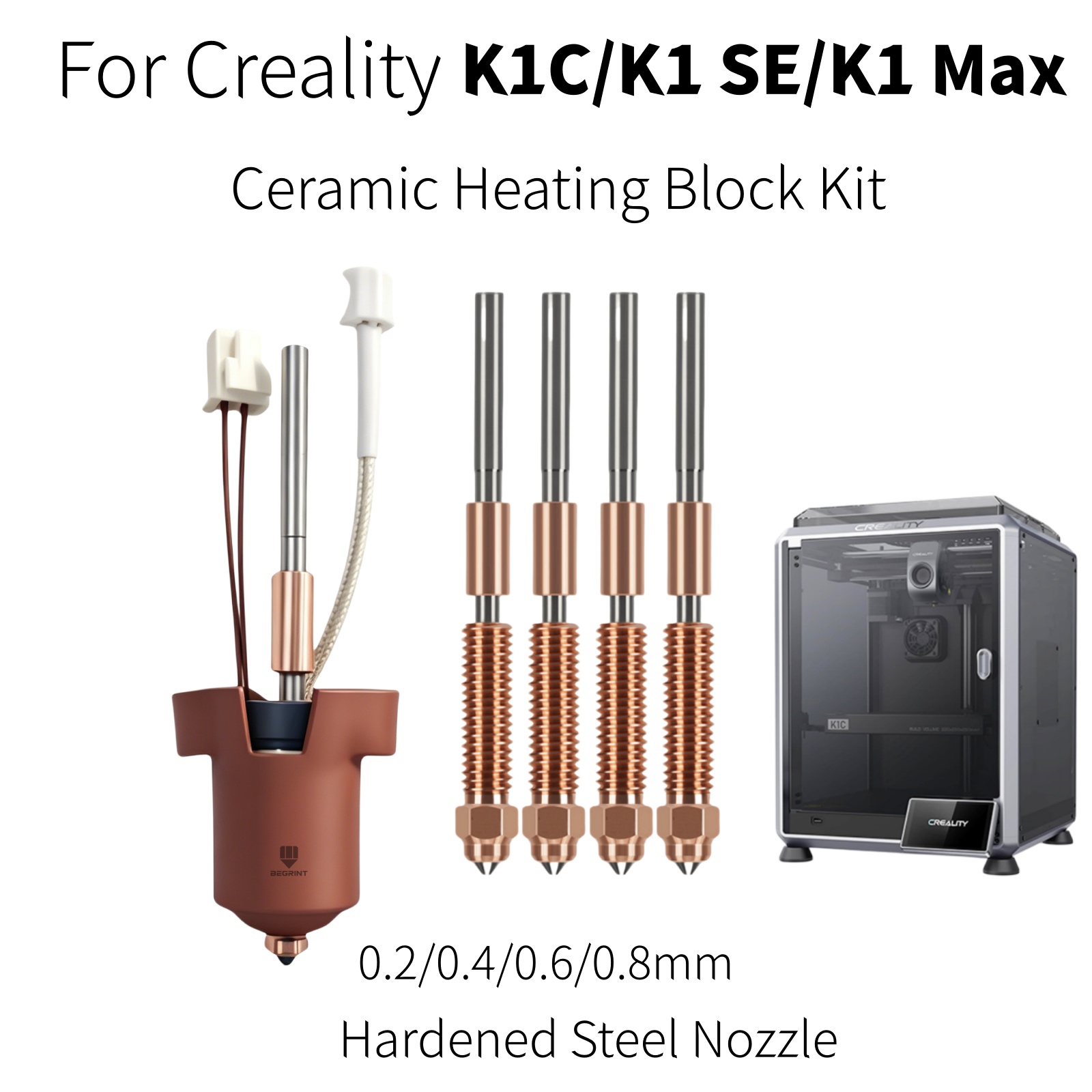 Creality K1C K1 MAX Hotend içi - Creality Printer K1 incelemesi ve fiyatı